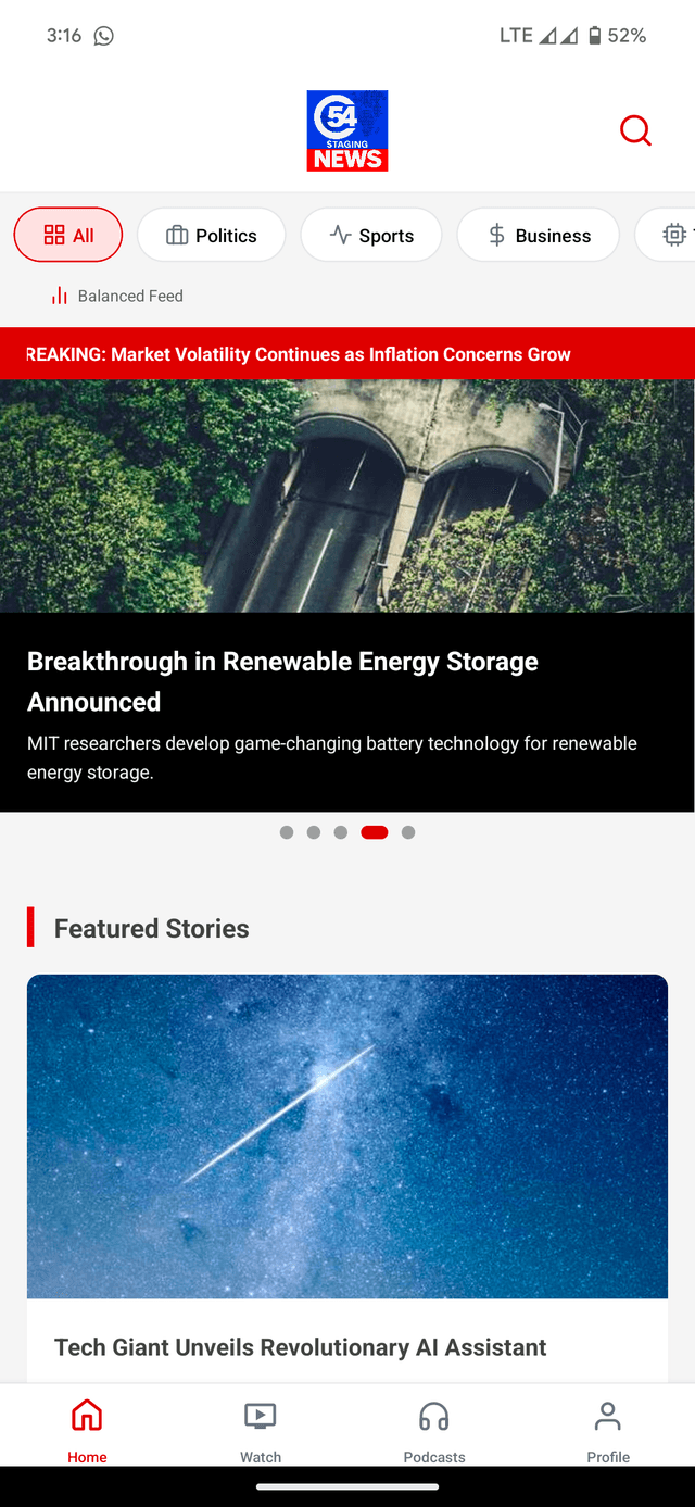 C54 News on iOS